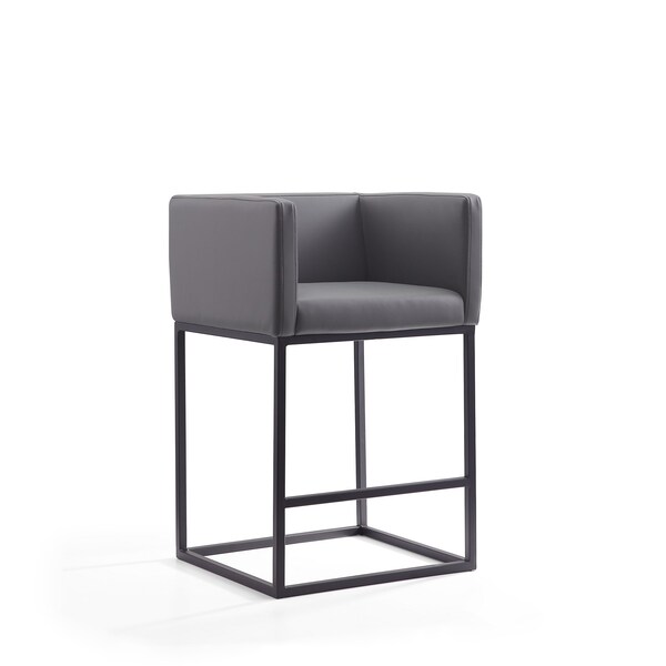 Manhattan Comfort Embassy Counter Stool in Grey and Black CS011-GY - main